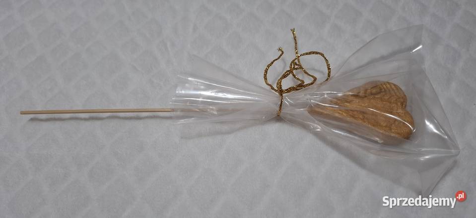 Praca plastyczna Złote serce ozdoba 45x27 śląskie Czeladź