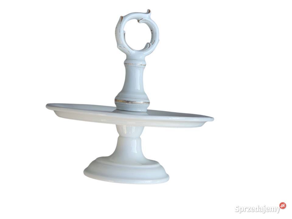 Stary przedwojenny porcelanowy stojak patera do