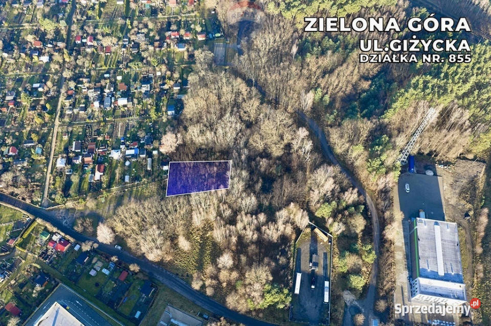 Działka mieszkaniowousługowa 970 m MPZP lubuskie Zielona Góra