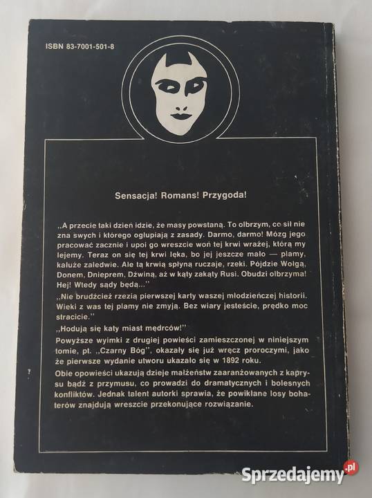 FARSA PANNY HENI CZARNY BÓG Maria Rodziewiczówna Rok wydania 1991