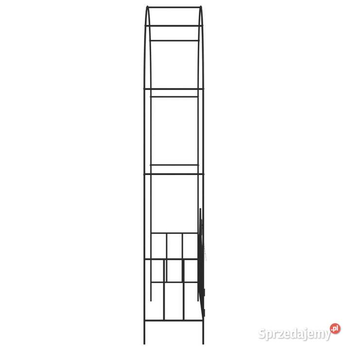 vidaXL Pergola ogrodowa z furtką czarna Warszawa