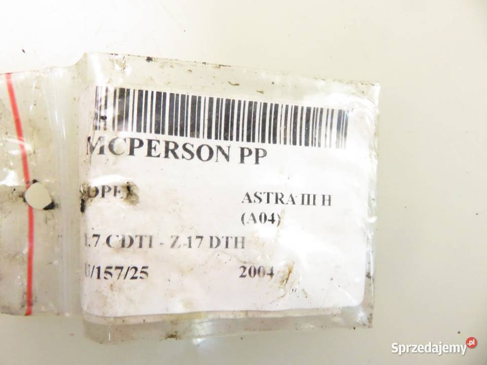 MCPERSON PRAWY PRZEDNI OPEL ASTRA III H 17 CDTI