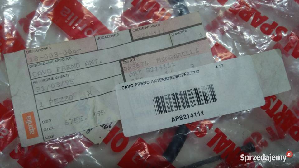 LINKA HAMULCA PRZEDNIEGO PRZÓD ORGINAŁ APRILIA Bielsk Podlaski sprzedam