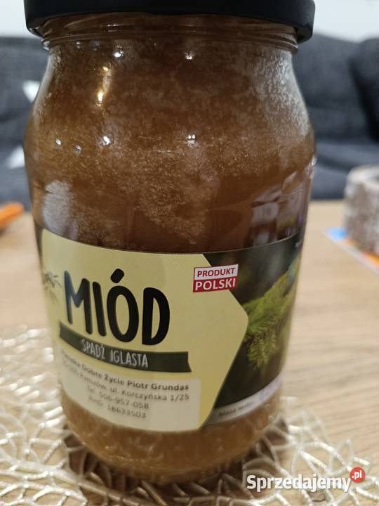 Miód spadziowy jodłowy z Podkarpacia 65 1 Rzeszów sprzedam