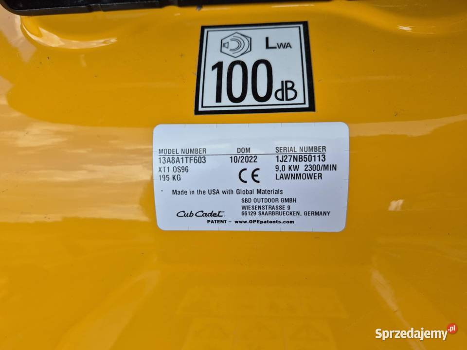 Kosiarka Cub Cadet nowa nie używana Kosiarki spalinowe mazowieckie Ciechanów sprzedam
