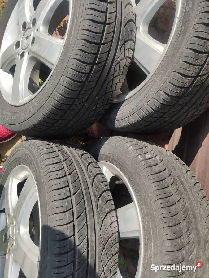 Oryginalne felgi z oponami Mercedes nowe Opony, koła, felgi Końskie