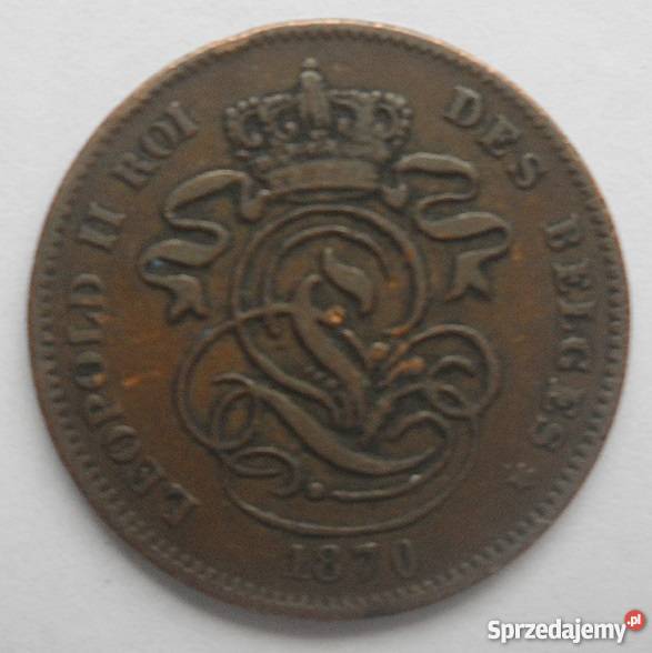 BELGIA2 CENTIMES1870 rMIEDZFERDYNAND Legionowo sprzedam
