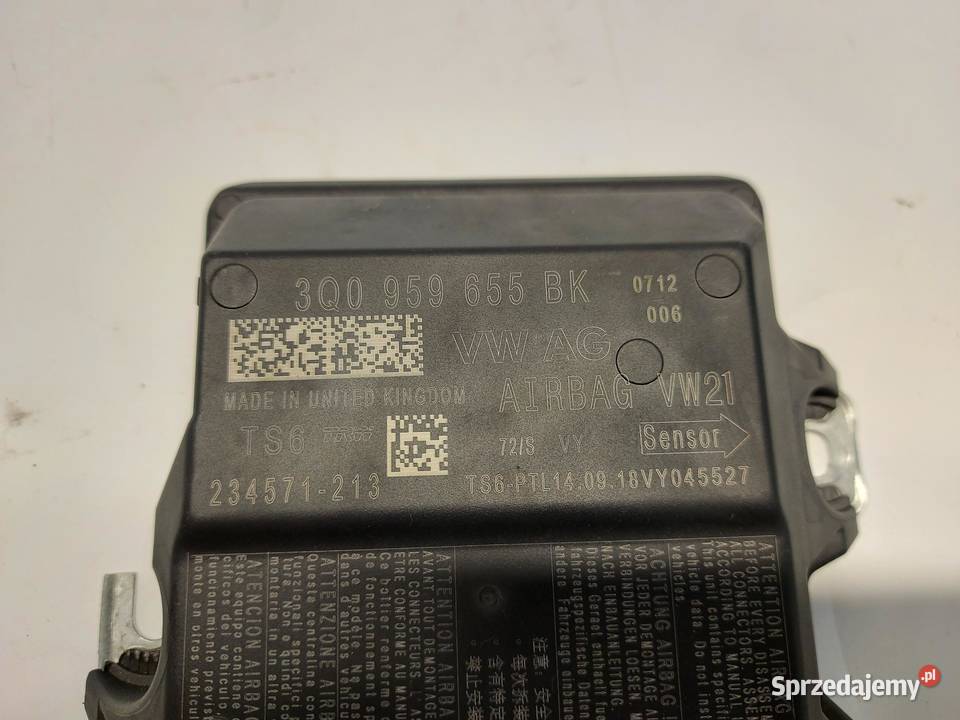 VW Arteon 3G8 2018 MODUŁ SENSOR PODUSZEK osobowe dolnośląskie