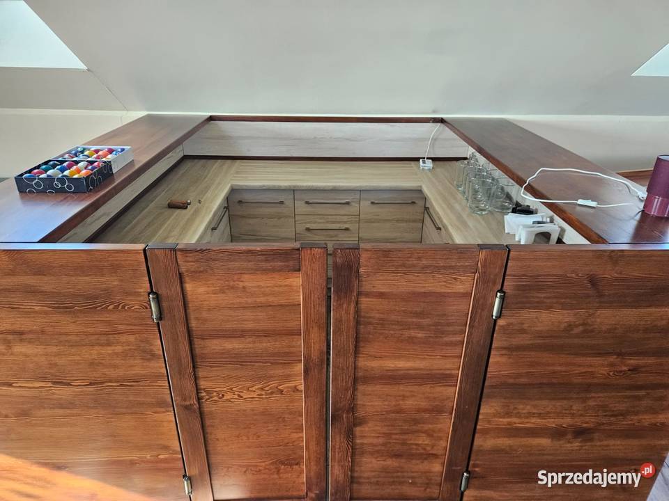 Wyspa serwisu na salę bankietową obudowa baru Pszczyna