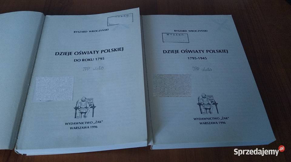 Dzieje oświaty polskiej Tom 12 do 1795 17951945 pomorskie Gdańsk