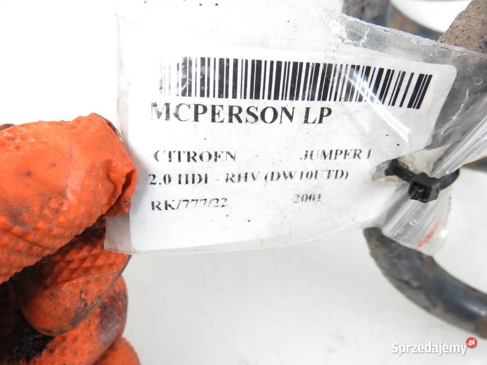 SPRĘŻYNA PRZÓD CITROEN JUMPER I 20 HDI