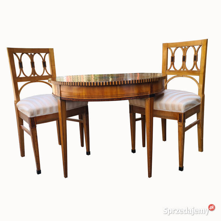 KOMPLET KAWOWY INTARSJOWANY