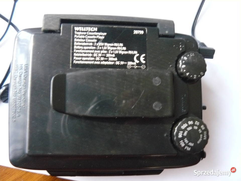 Walkman Welltech z radiem sportowy słuchawki lubuskie Nowa Sól