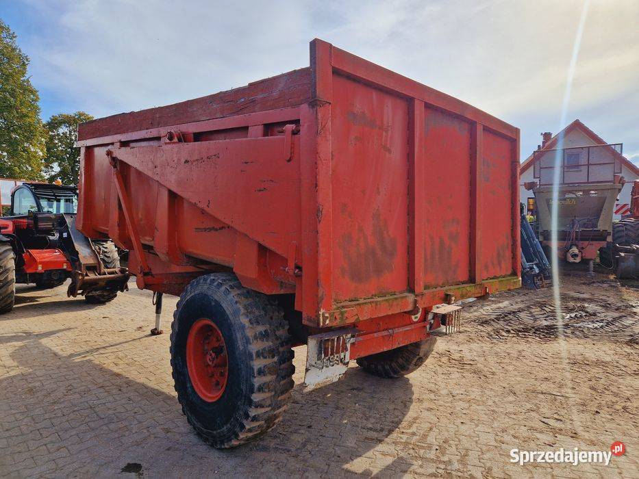 Przyczepa jednoosiowa 8t skorupowa Wywrotka MAM