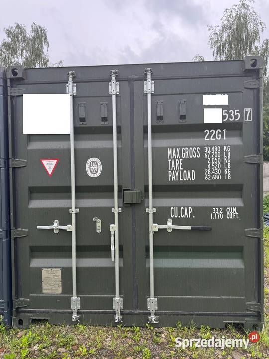 Kontener 20DV w kolorze antracytowym nowy