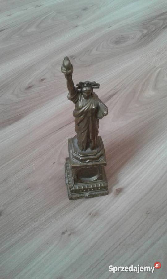 Statua Wolności przywieziona z USA figurka metal lubuskie Nowa Sól