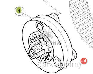 CLAAS RENAULT ATLES 936 RZ V5 Jarzmo Dźwigar Kół Jastrzębniki
