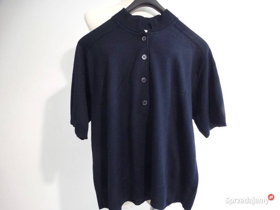 Sweter Wełniany Krótki Rękaw w stylu Polo do podlaskie Łomża
