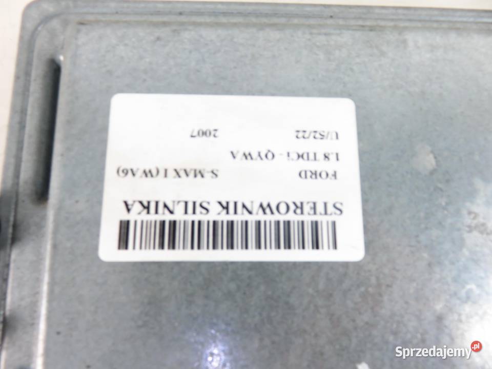 STEROWNIK SILNIKA FORD S 18 TDCi 7G9112A650TB osobowe