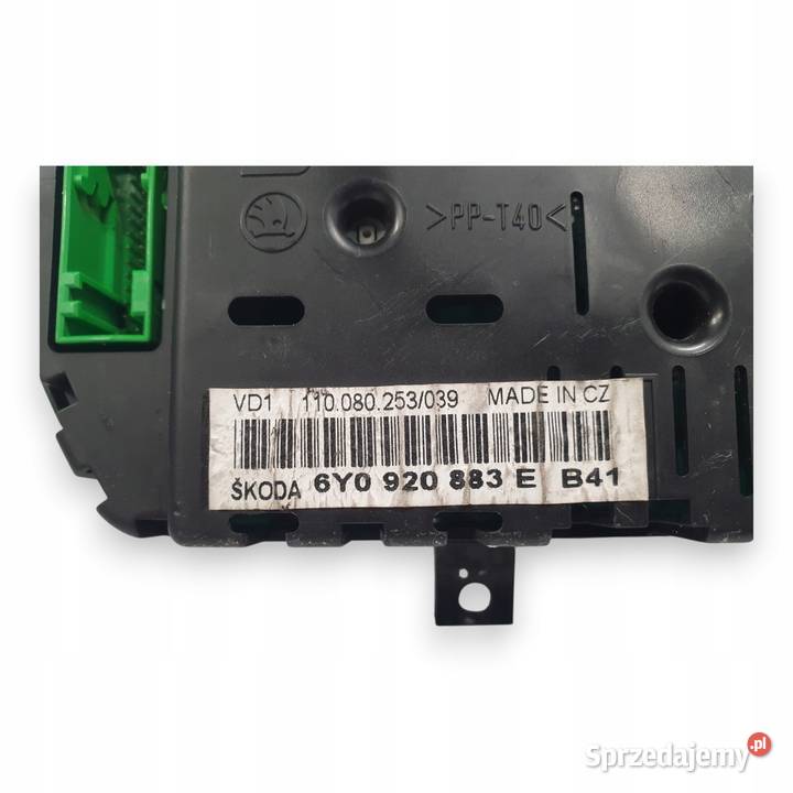 LICZNIK ZEGARY 6Y0920883E Skoda Fabia I 14 TDI Chełm sprzedam