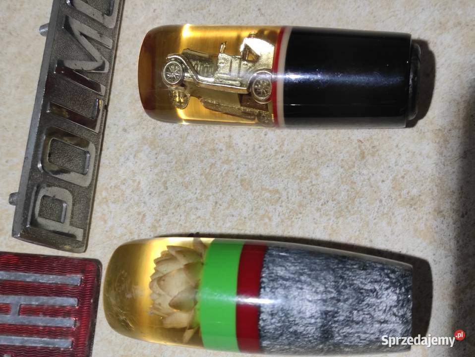 Stare gałki zmiany biegów emblemat Polmo PRL Żagań