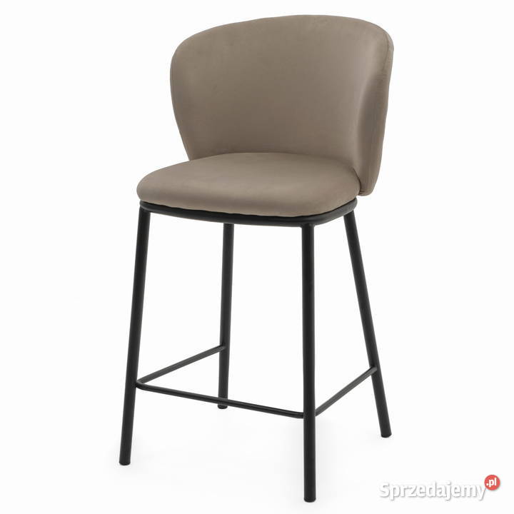 Ciemnobeżowy Hoker Tapicerowany Bari Wysyłka 24H 47cm Tarchały Małe