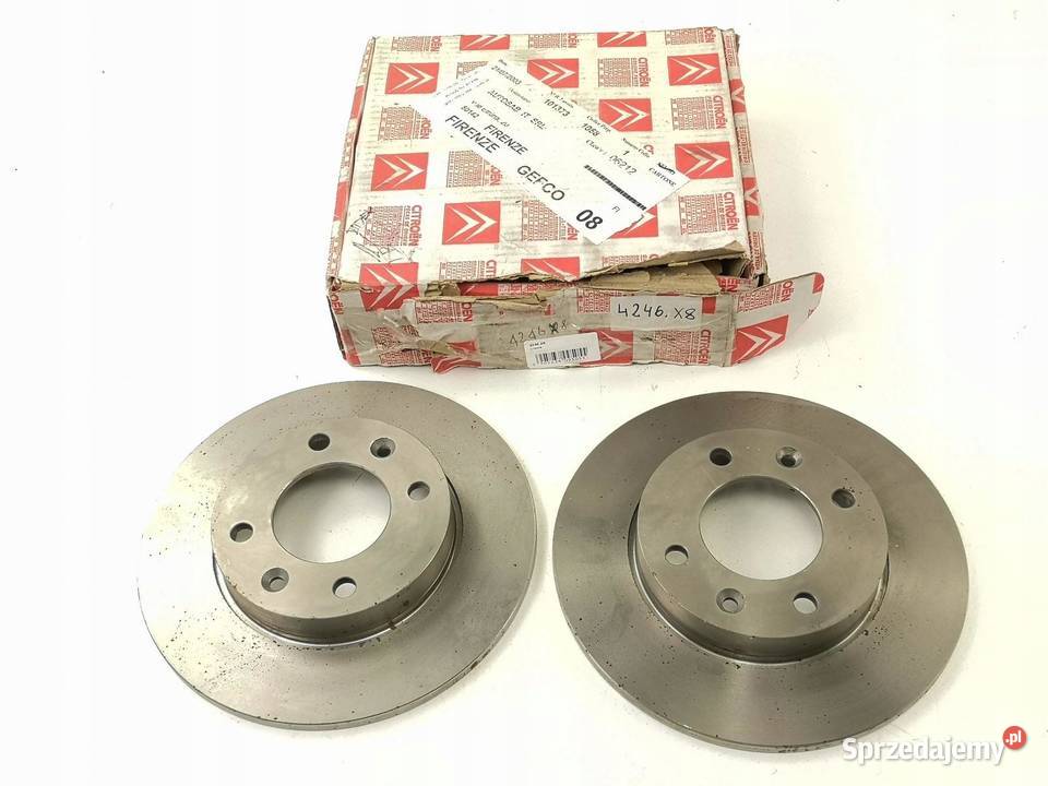 KOMPLET 2 TARCZE TARCZA TYŁ HAMULCOWE CITROEN C2