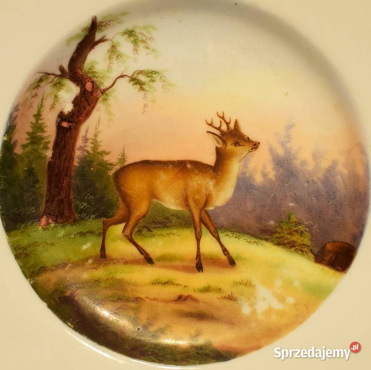 Młody jelonek Talerz ozdobny porcelanowy Chełmno