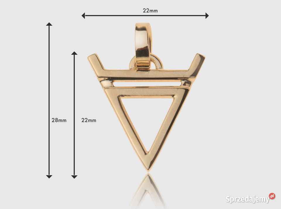ZŁOTY WISIOREK Z SYMBOLEM WELES TYVODAR mazowieckie Warszawa