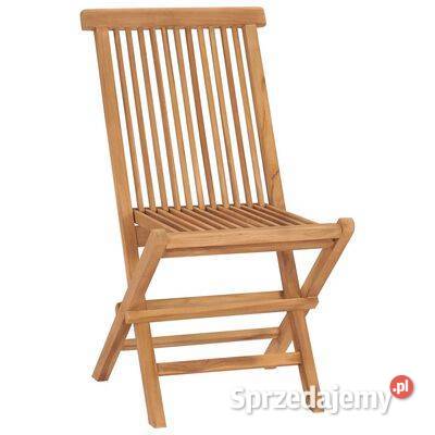 vidaXL Składane krzesła ogrodowe 2 lite drewno Warszawa