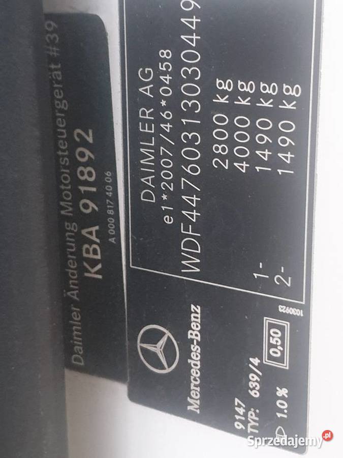 Mercedes Vito 1600cm3 Lublin