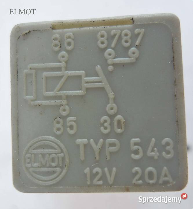 Przekaźniki Fiat Cinquecento CC Argo Elmot Rok produkcji 1997