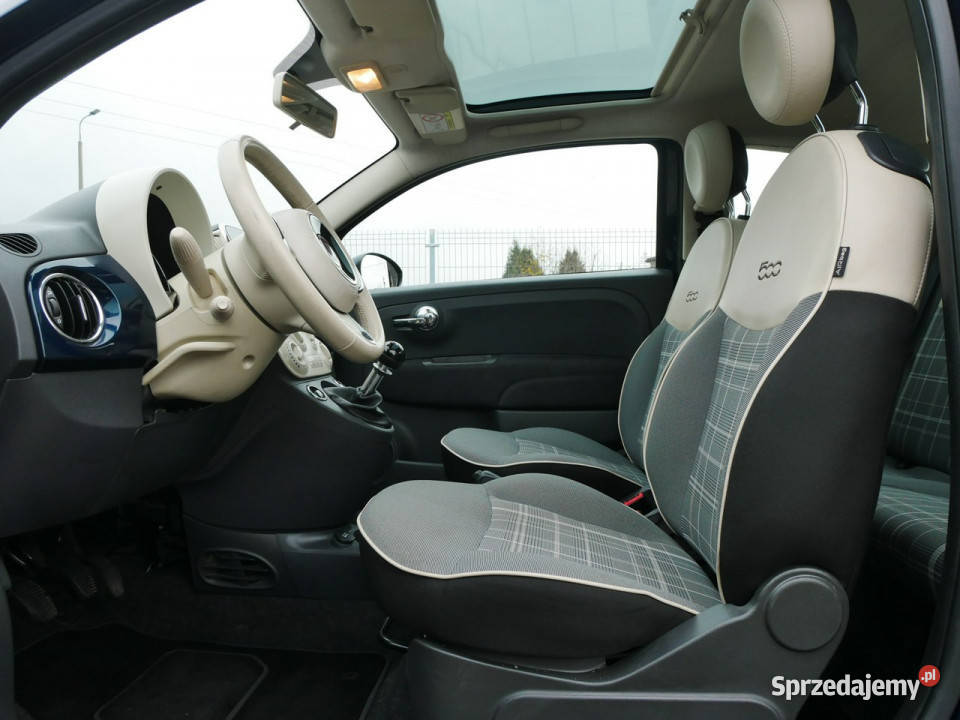 Fiat 500 09 TwinAir 85 Eu6 Navi Panorama benzyna 500 śląskie Goczałkowice-Zdrój