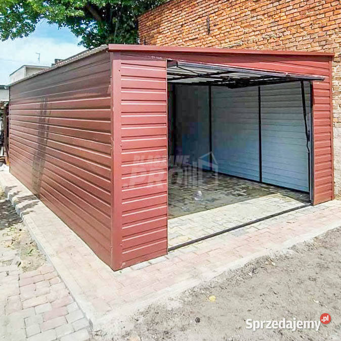 Garaż Blaszany 45x7m Brama uchylna Ciemny Brąz Bydgoszcz sprzedam