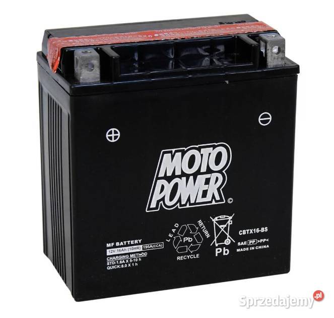 Akumulator motocyklowy MotoPower CBTX16BS Rzeszów