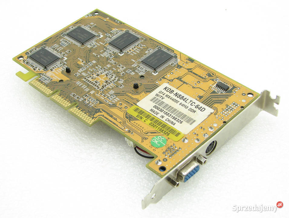 Mercury Geforce MX440SE 64MB 128bit DDR AGPx4 łódzkie