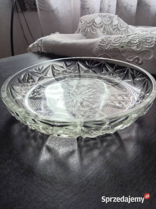 Miseczki paterki Szkło grube z okresu PRLu Świdnica