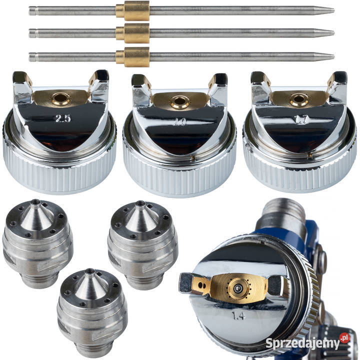 Pistolet Lakierniczy HVLP 4 Dysze 1425 mm Pistolety lakiernicze Ludźmierz