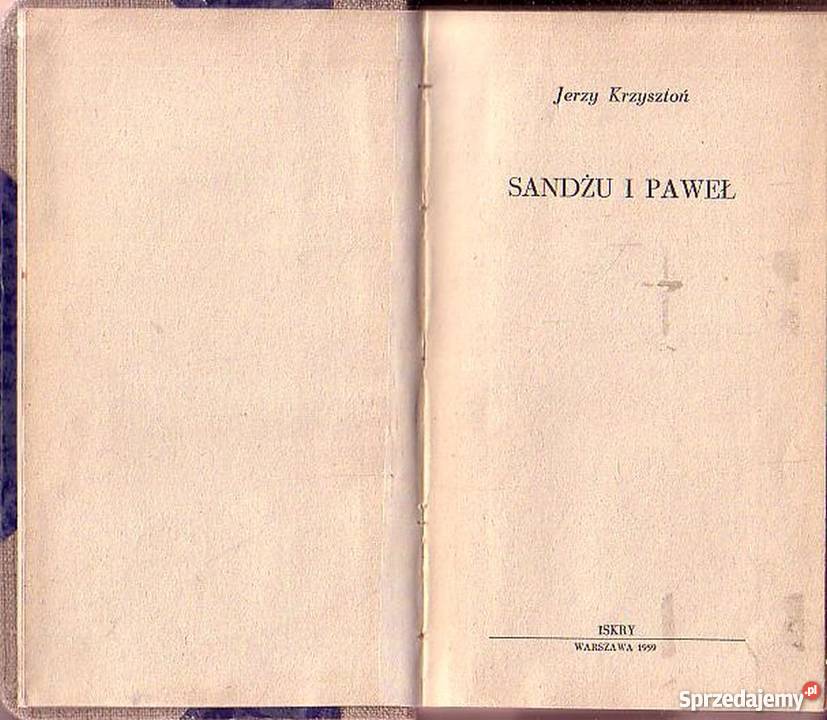 0353 SANDŻU I PAWEŁ JERZY KRZYSZTOŃ literatura piękna - proza polska Czyrna sprzedam