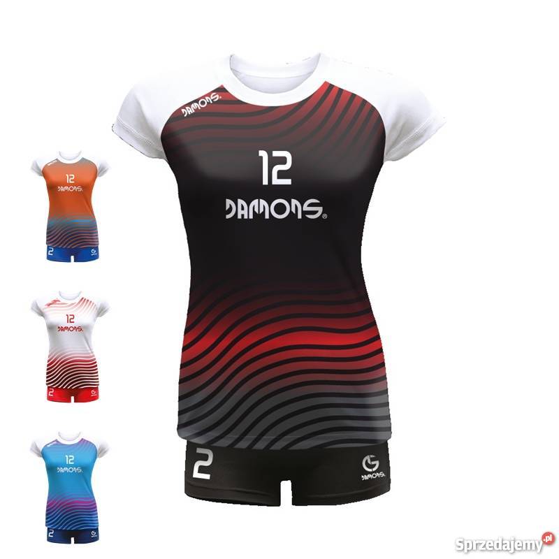 Profesjonalne stroje siatkarskie damskie Damons kolorowy Kamyk