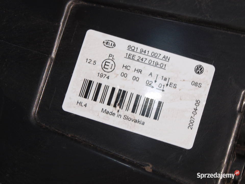 VW Polo IV 4 lampy przód 2005 2009r europa sprzedam