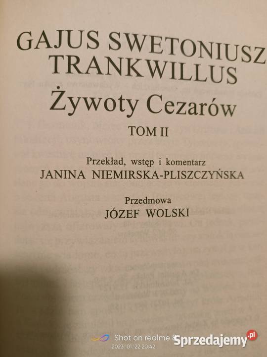 Swetoniusz Żywoty cezarów książki Warszawa Rok wydania 2004