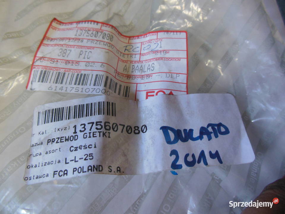 1375607080 PRZEWÓD KLIMAT FIAT DUCATO 14 śląskie