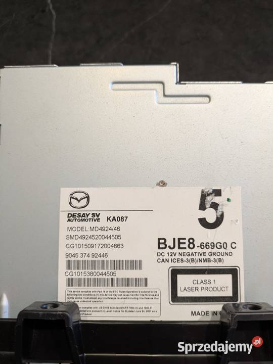 Radio Odtwarzacz płyt CD Mazda 3 BM BN