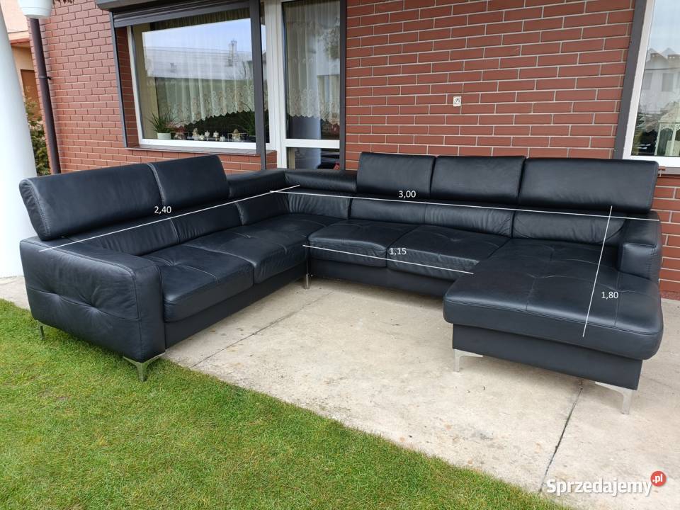 Sprzedam narożnik ze skóry Dom i Ogród Konin