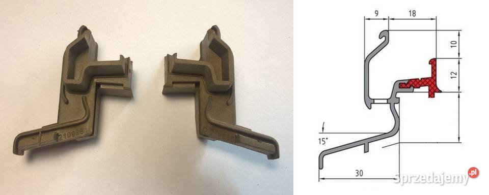 Zakończenia okapnika do okien drewnianych różne
