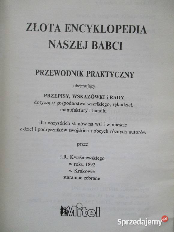 Złota encyklopedia naszej babci przewodnik dom i ogród Łódź