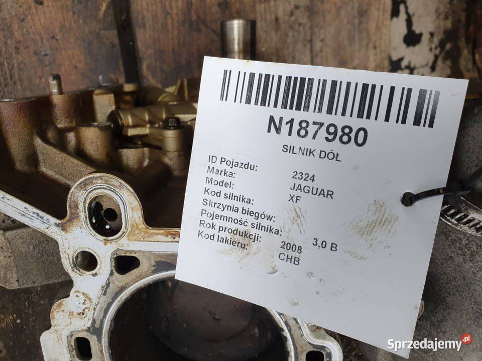 SILNIK DÓŁ JAGUAR XF RF6E5E Lipno