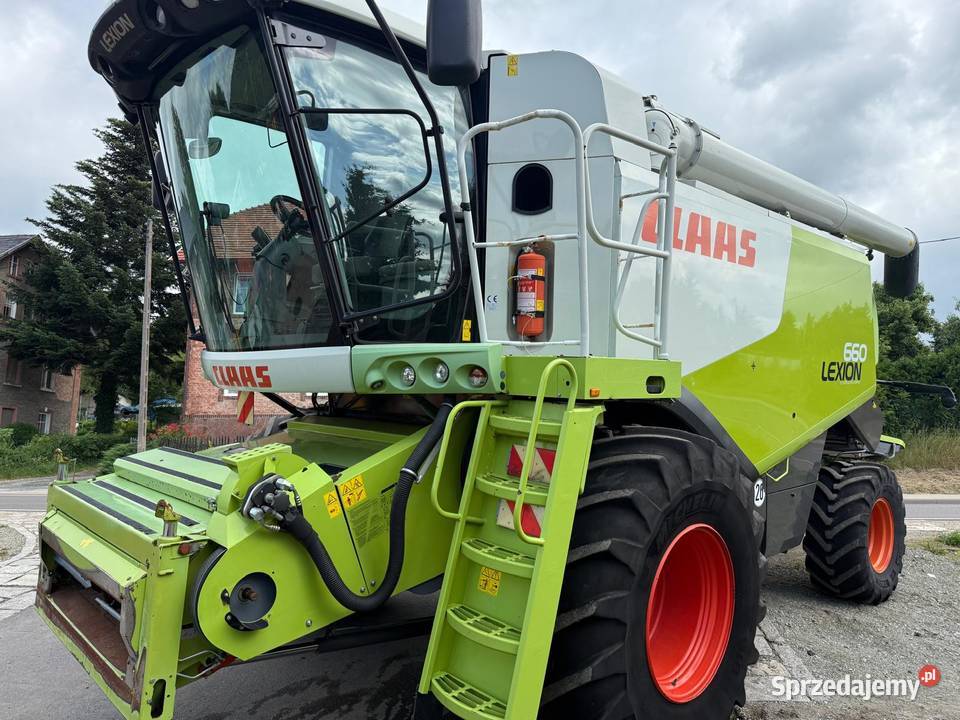 Kombajn zbożowy Claas Lexion 660 heder V750 pro Nowa Ruda