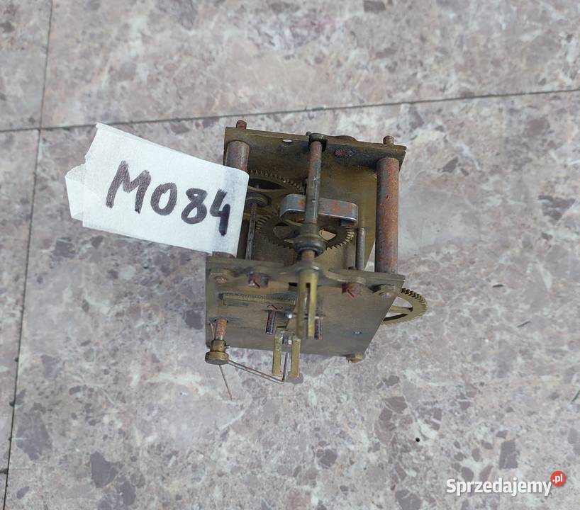 M084 Mechanizm starego zegara GB Gustav Becker Antyki pomorskie Tczew